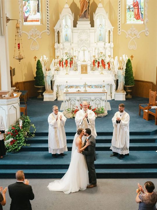 A wedding ceremony in full bloom